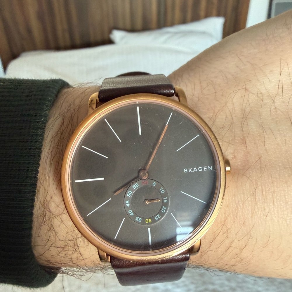 Skagen Brown Leather Watch